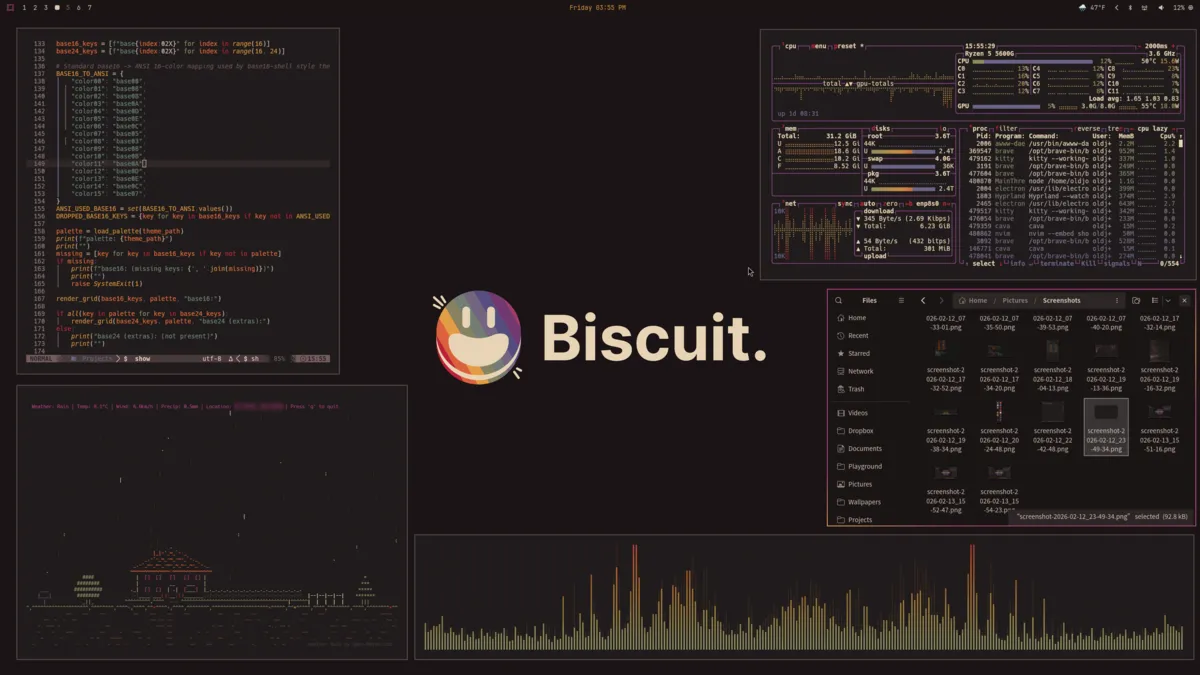 Biscuit de Mar Dark theme