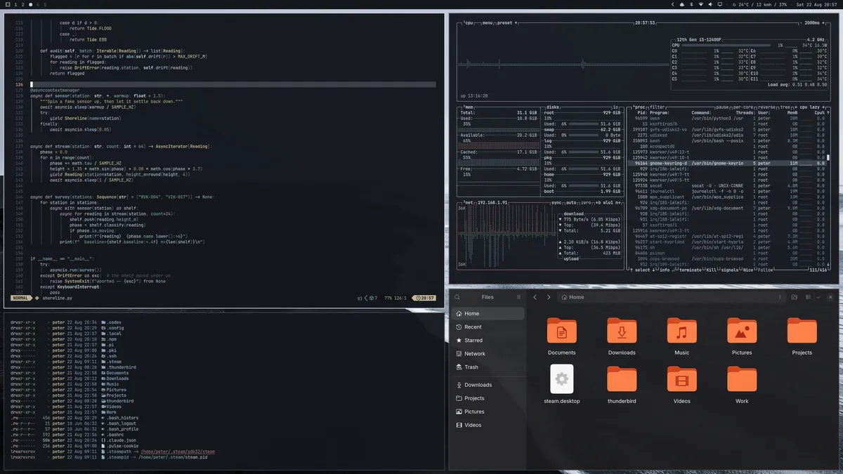 Black Sand theme screenshot