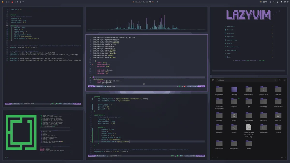Flat Dracula theme