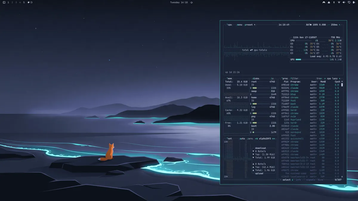 fuchsblau theme screenshot