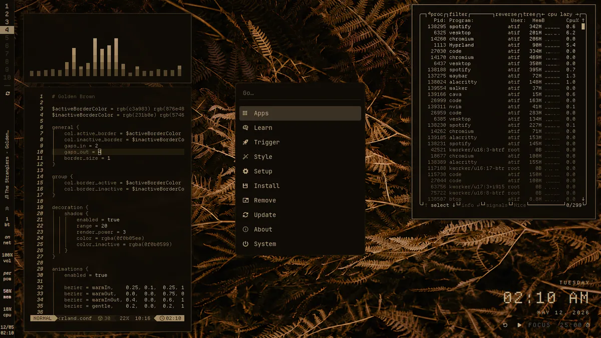 Golden Brown theme
