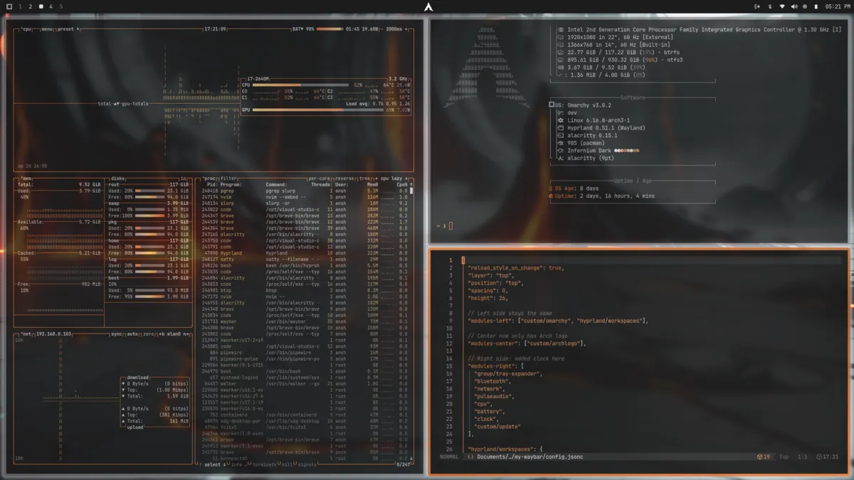 Infernium theme