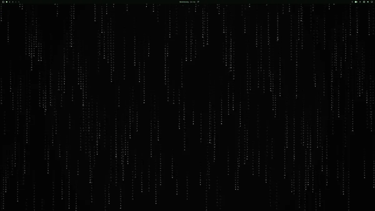 Matrix theme screenshot