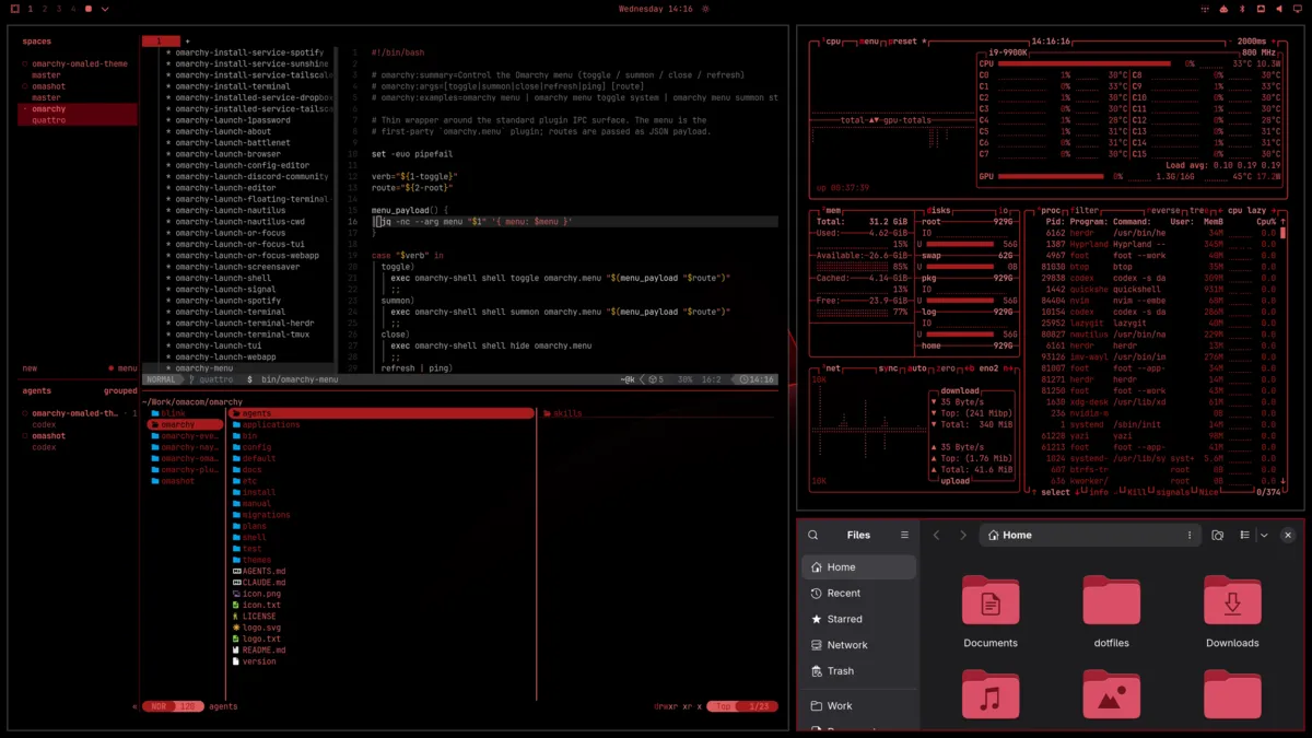 OmaLED theme screenshot