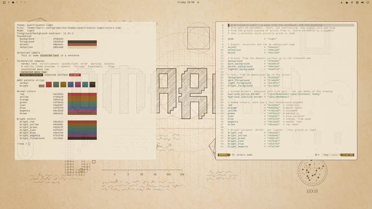 Quattrocento Light theme screenshot