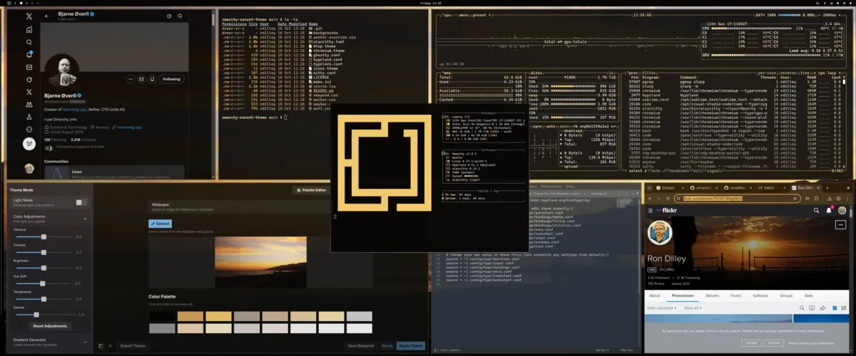 Sunset theme