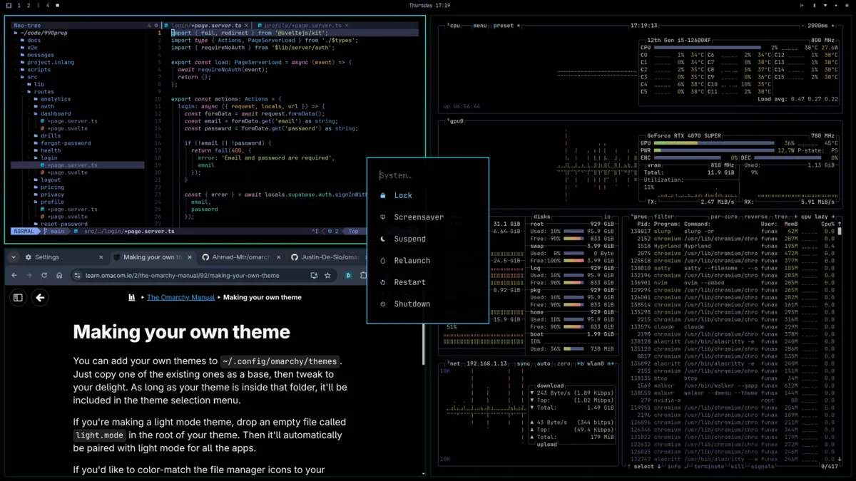 Tokyo Night OLED theme